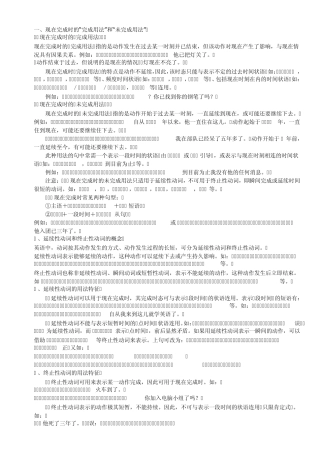 一般完成时讲解