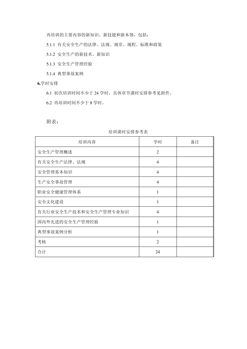 一般生产经营单位主要负责人及安全管理人员安全生产培训大纲_第3页