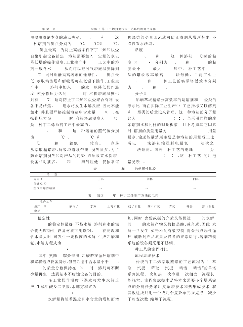 丁二烯抽提技术工艺路线的对比选择_第3页