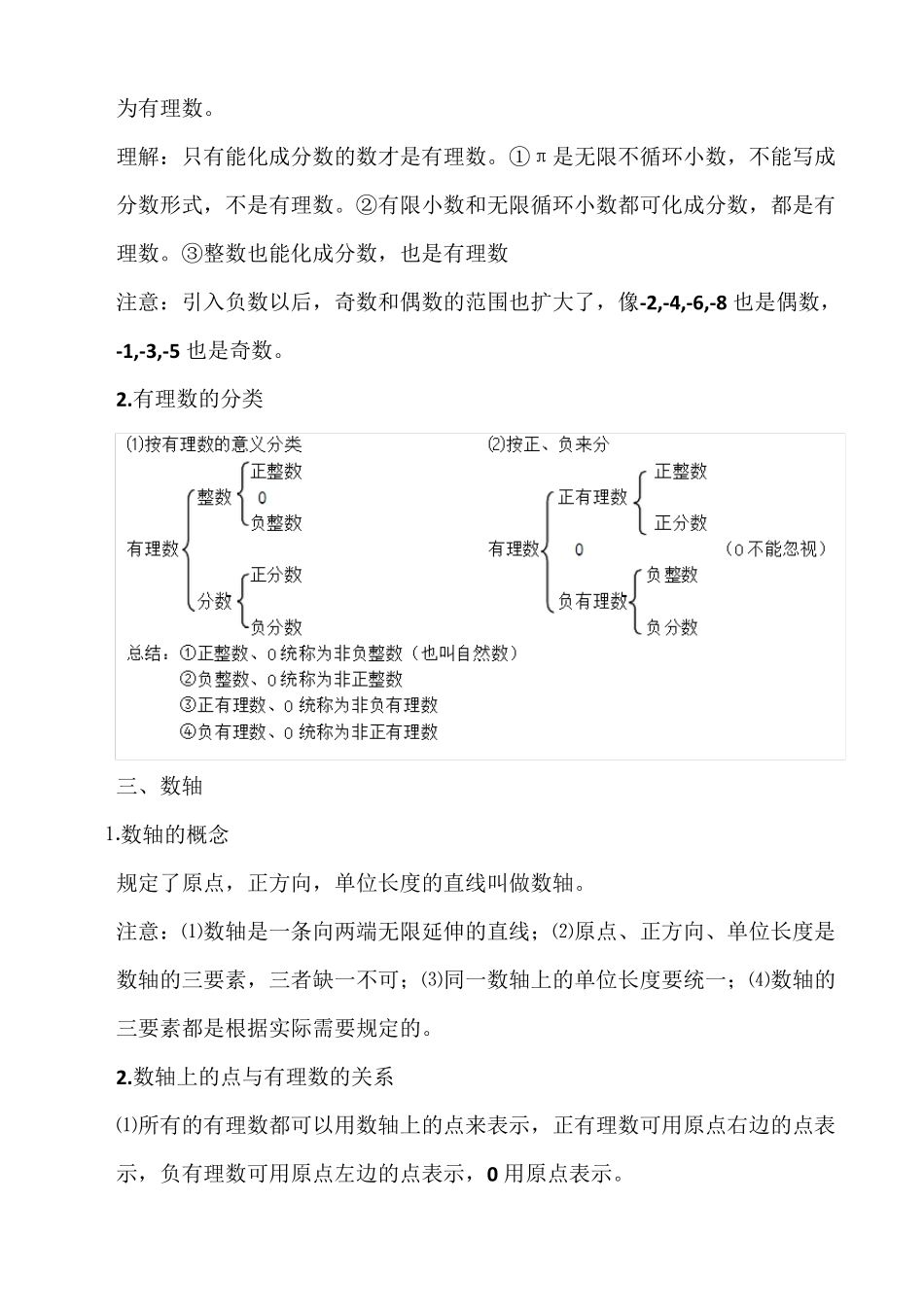 七年级上册数学知识点总结归纳_第2页