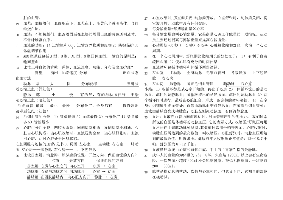 七年级下册生物复习资料(北师大版)_第2页