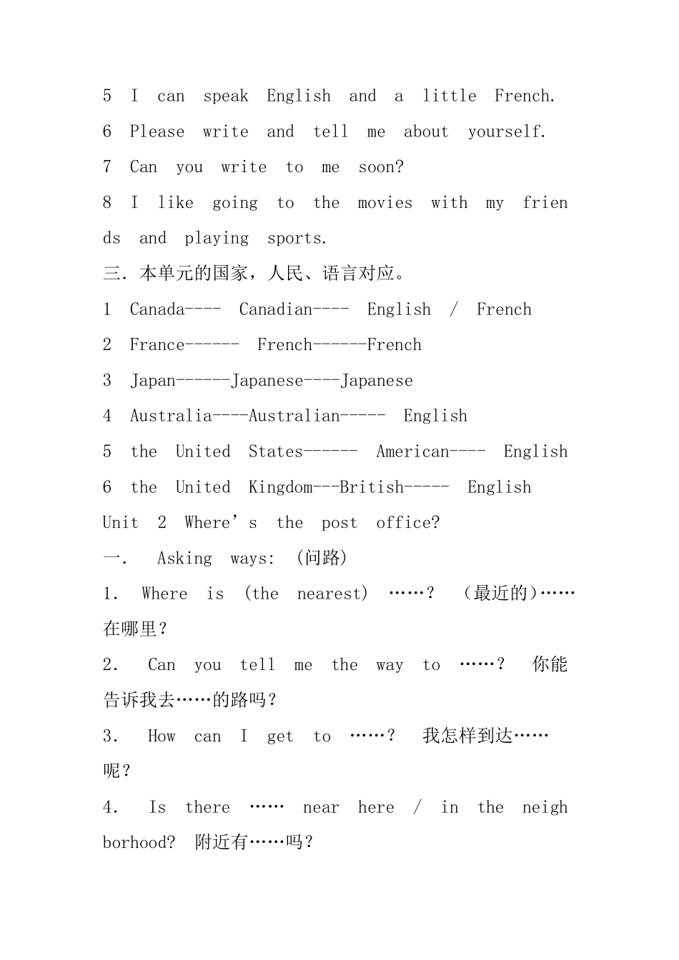 七年级下册英语语法总结_第2页