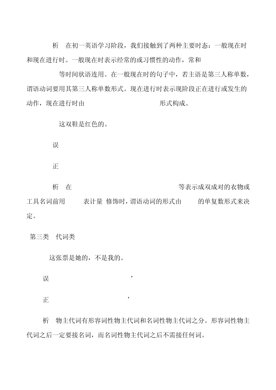 七年级外研版英语语法易错知识点归类_第3页