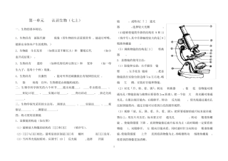 七年级生物上册(济南版)知识点归纳