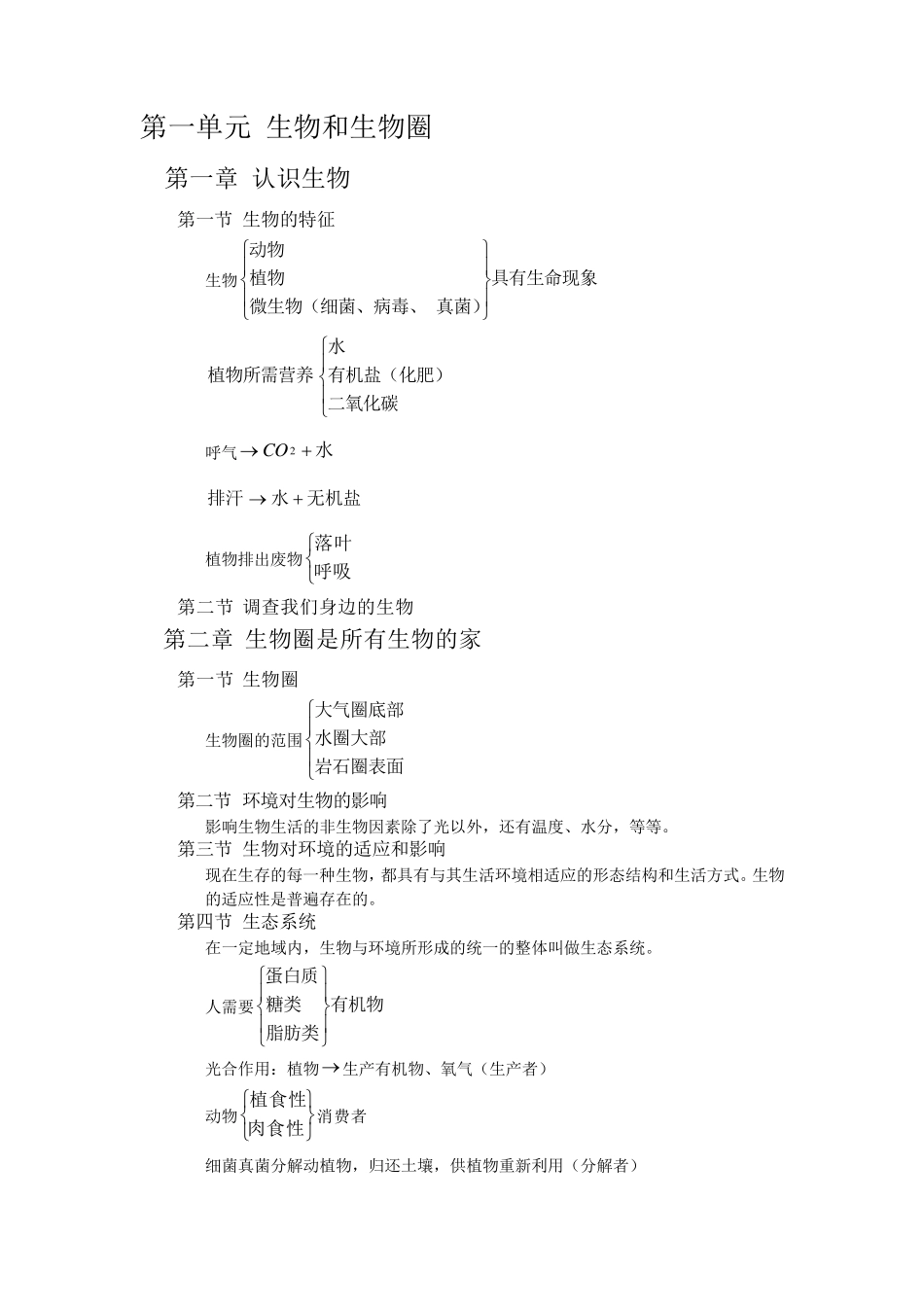七年级生物笔记_第1页