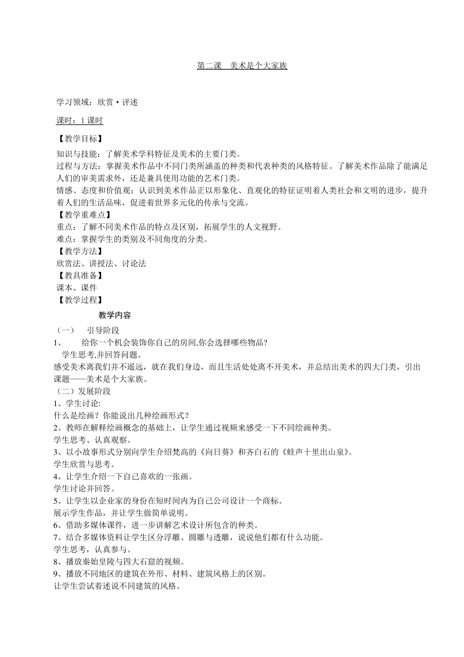 七年级美术教案全册_第2页