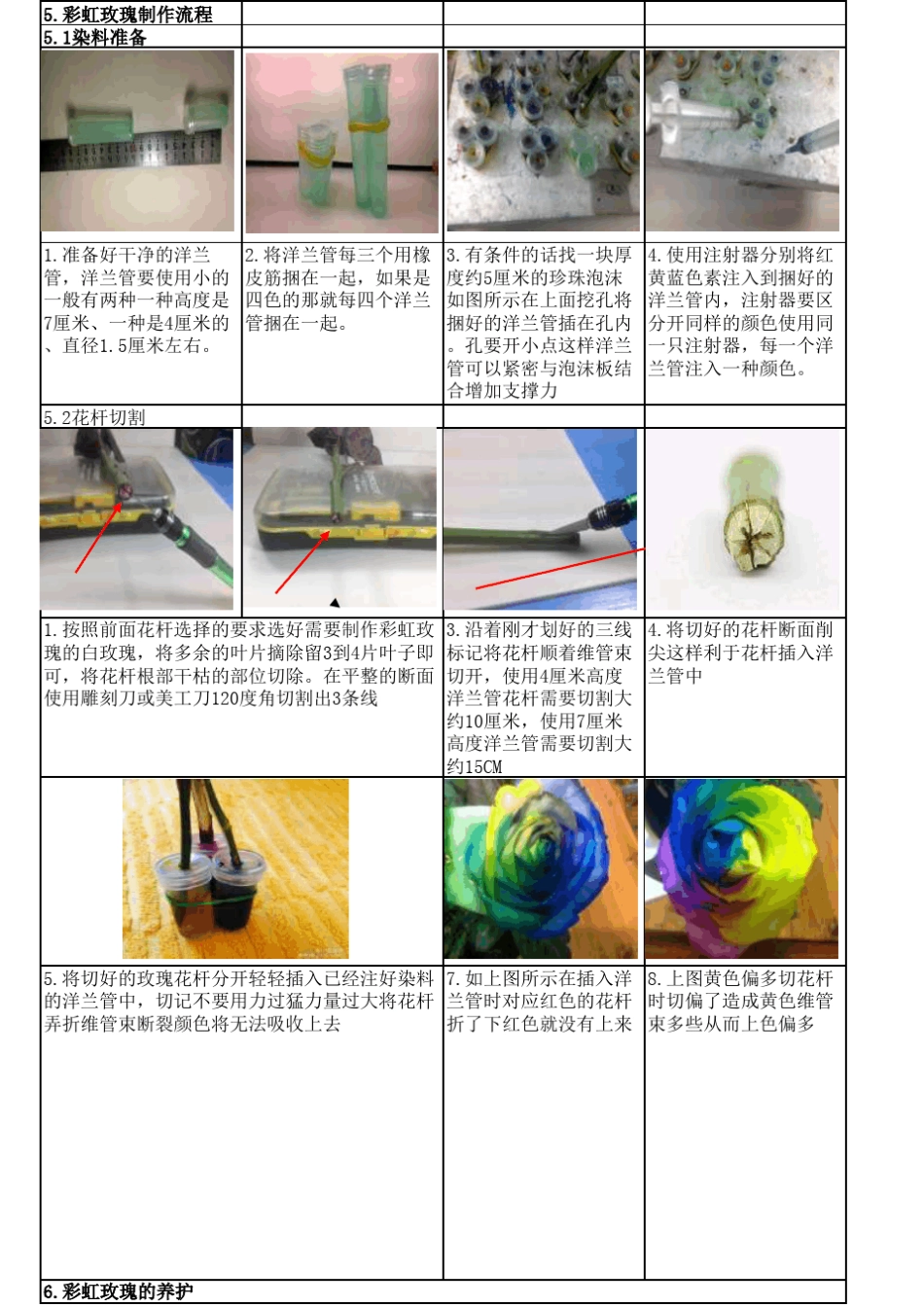 七彩彩虹玫瑰制作教程(3基色)_第3页