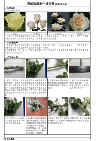 七彩彩虹玫瑰制作教程(3基色)