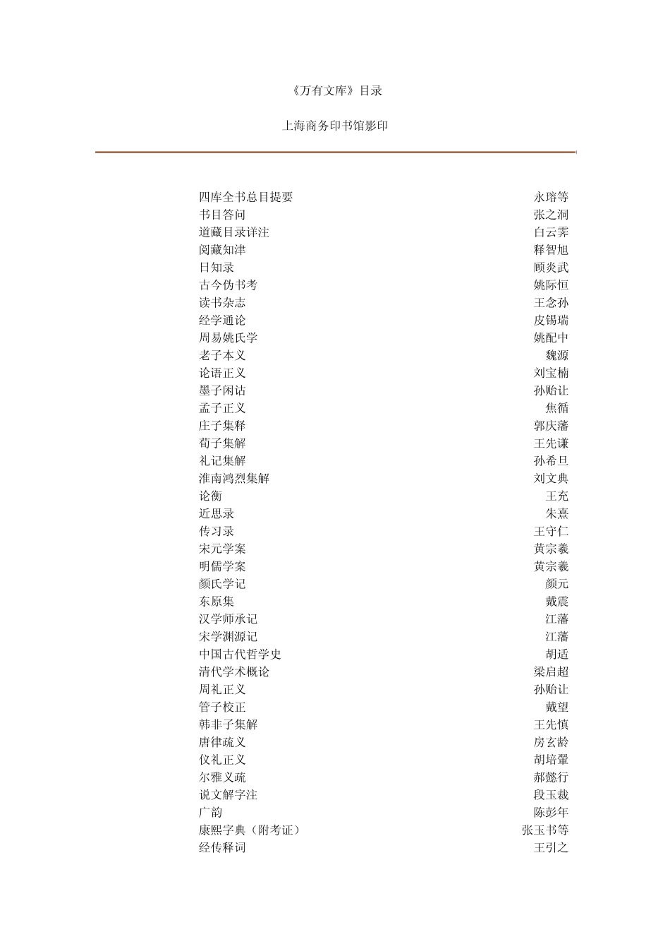 万有文库目录_第1页