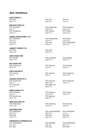 万海航运船期表航运在线