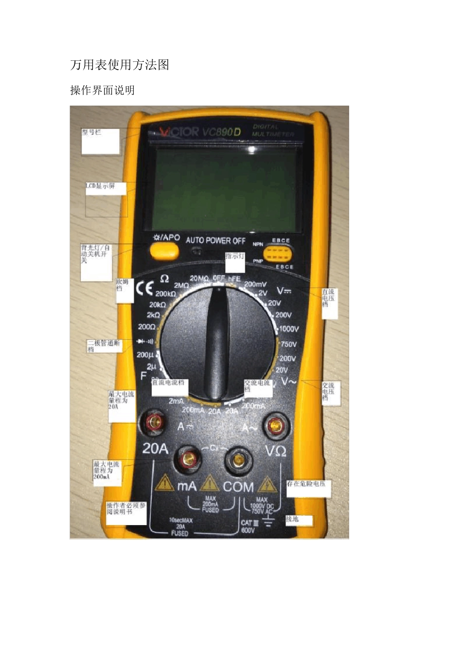 万用表简单使用方法_第2页