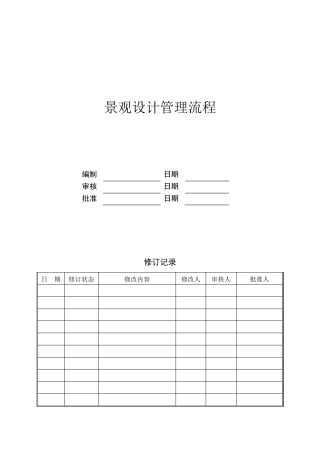 万科景观设计管理流程及设计任务书