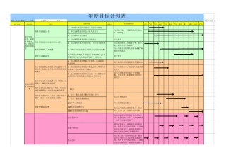 万科海盗计划年度目标计划表