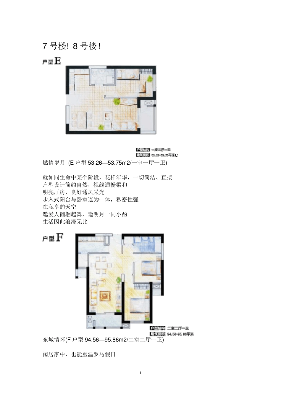 万科经典户型图例平面图_第1页