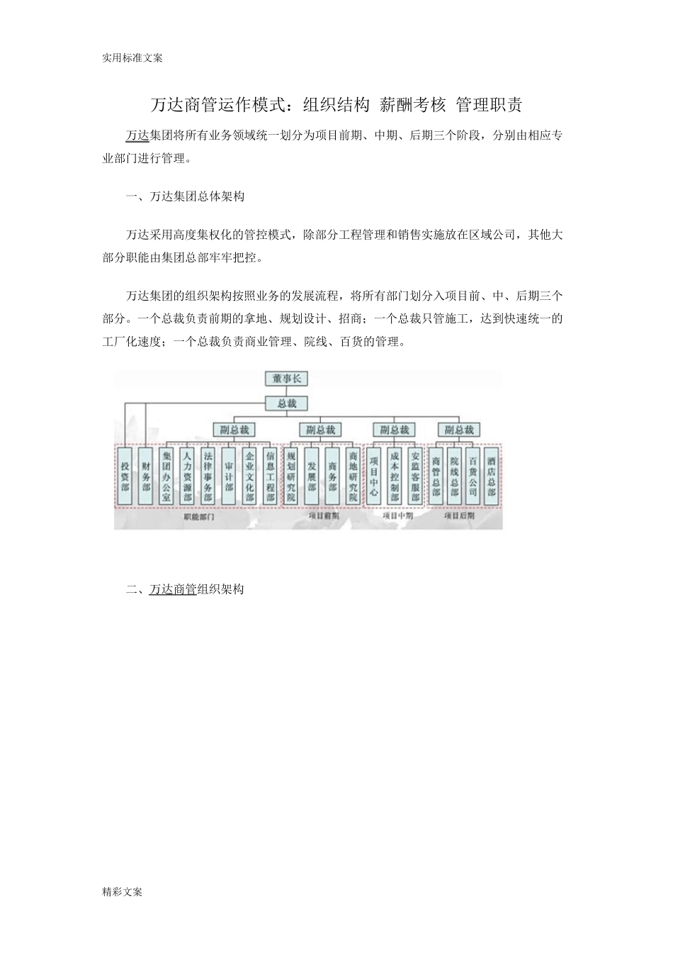万达商业管理系统模式_第1页