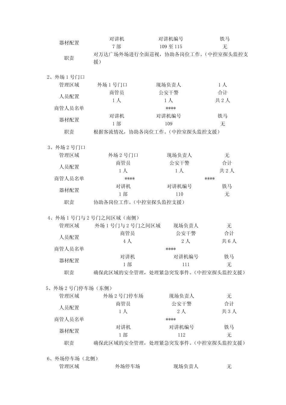 万达广场超市开业安保方案_第3页