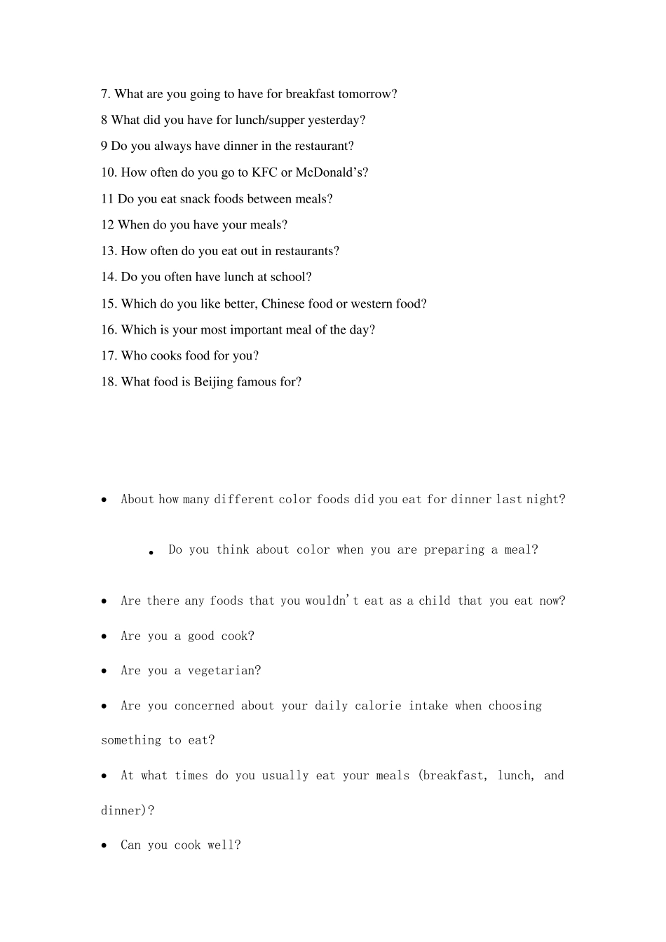 三一口语话题food_第2页