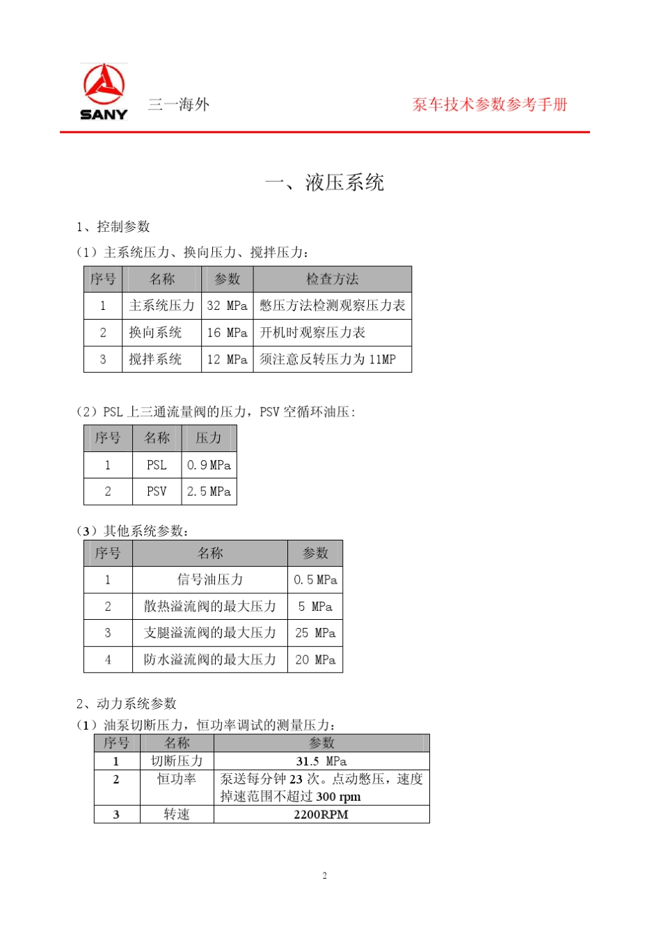 三一泵车技术参数参考手册_第3页
