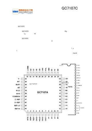 三位半LED显示AD转换集成器7107CD