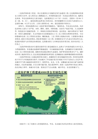 三北防护林资料