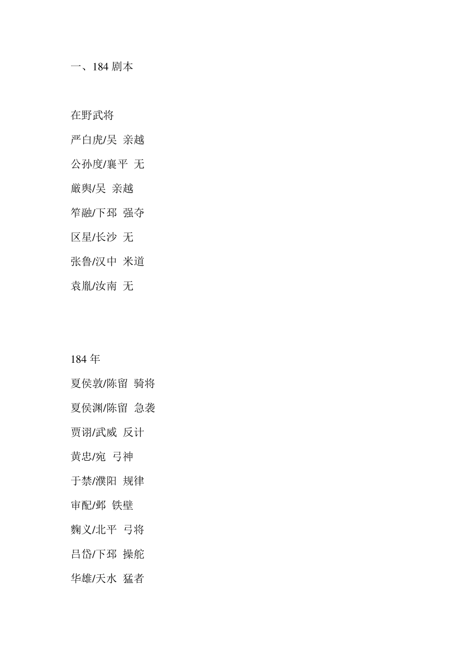三国志11武将登场时间_第1页