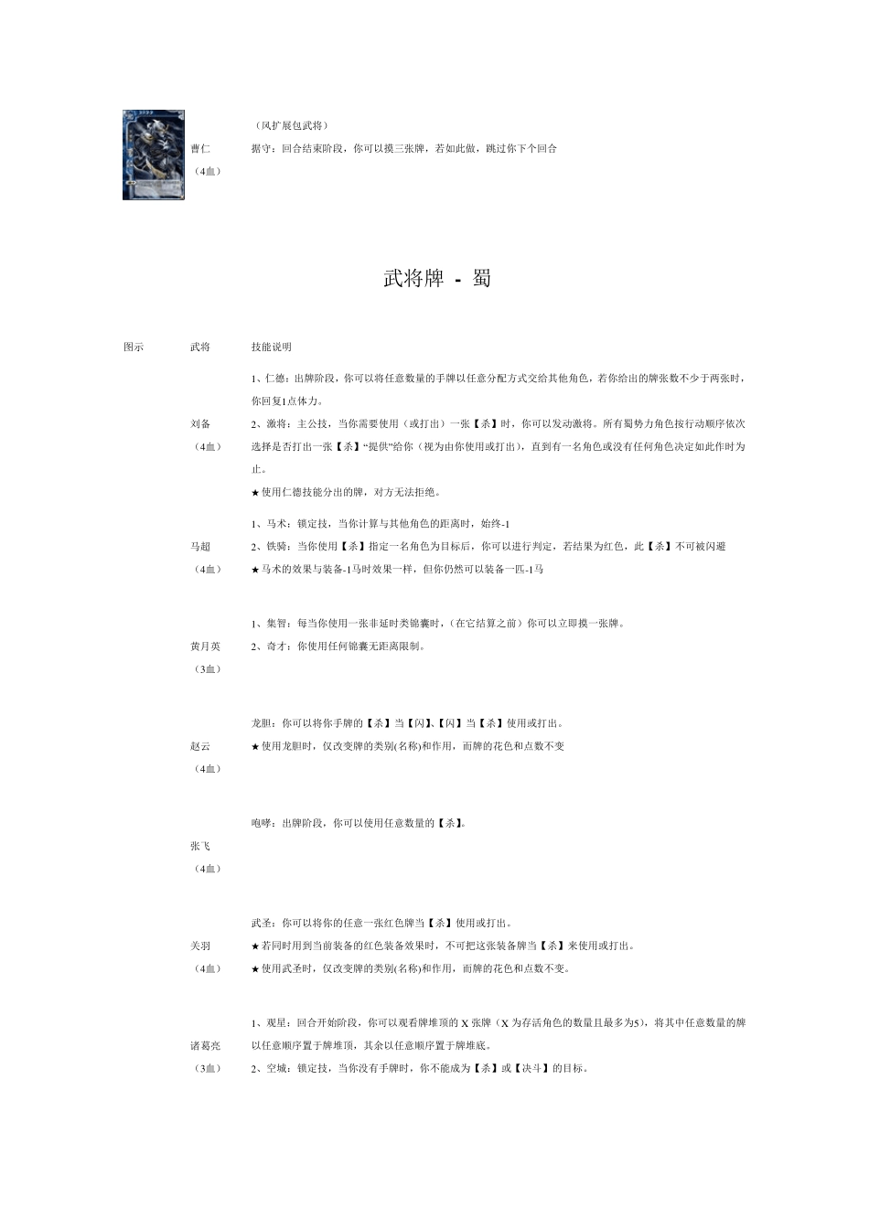 三国杀规则人物技能卡牌介绍_第3页