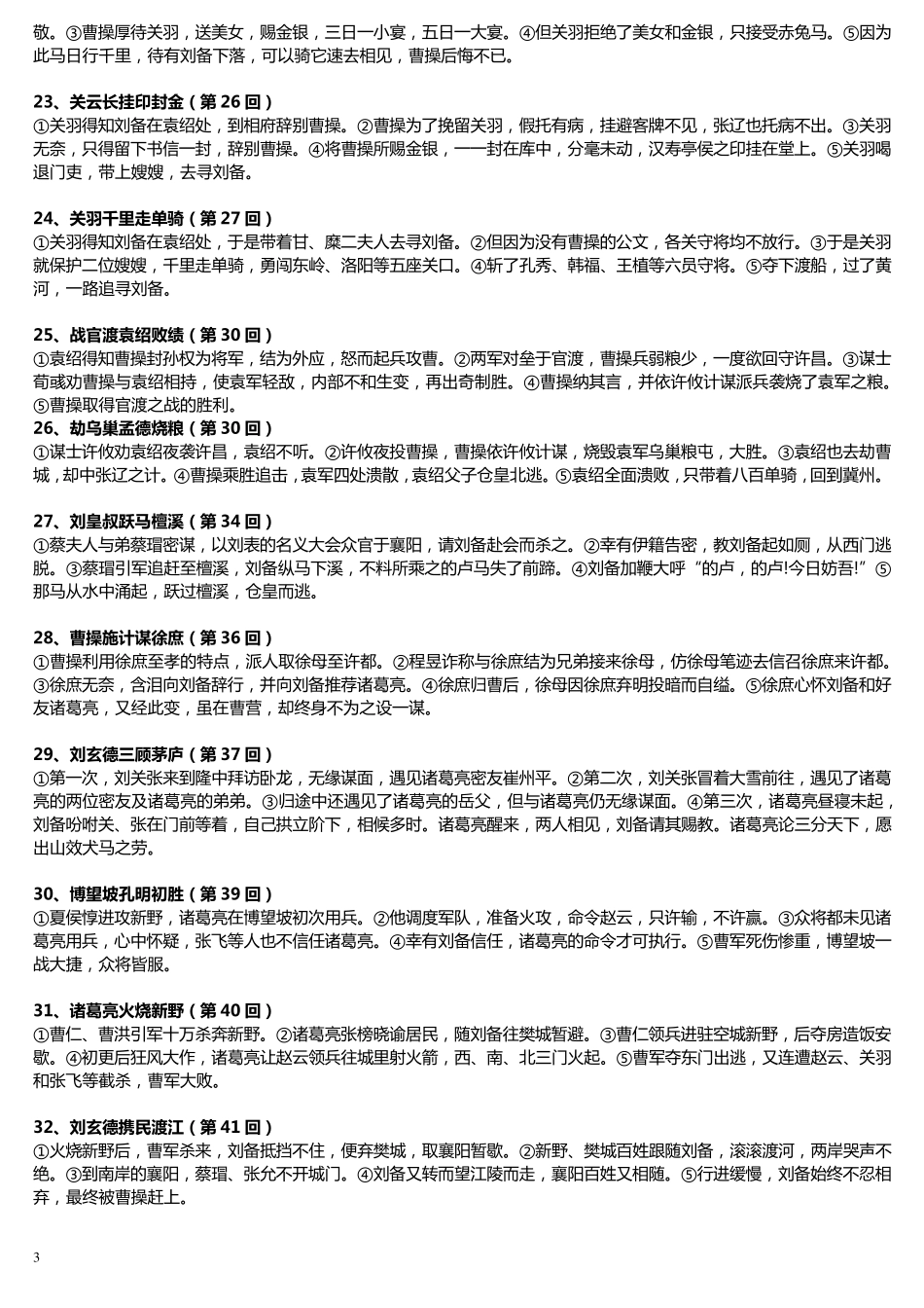 三国演义100个经典情节_第3页