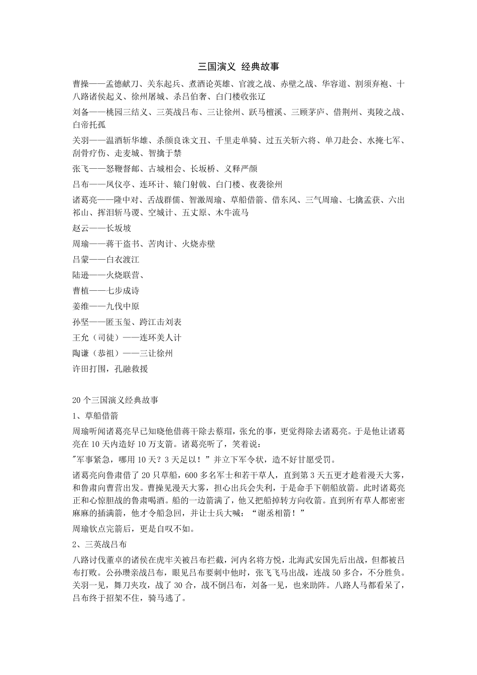 三国演义经典故事_第1页