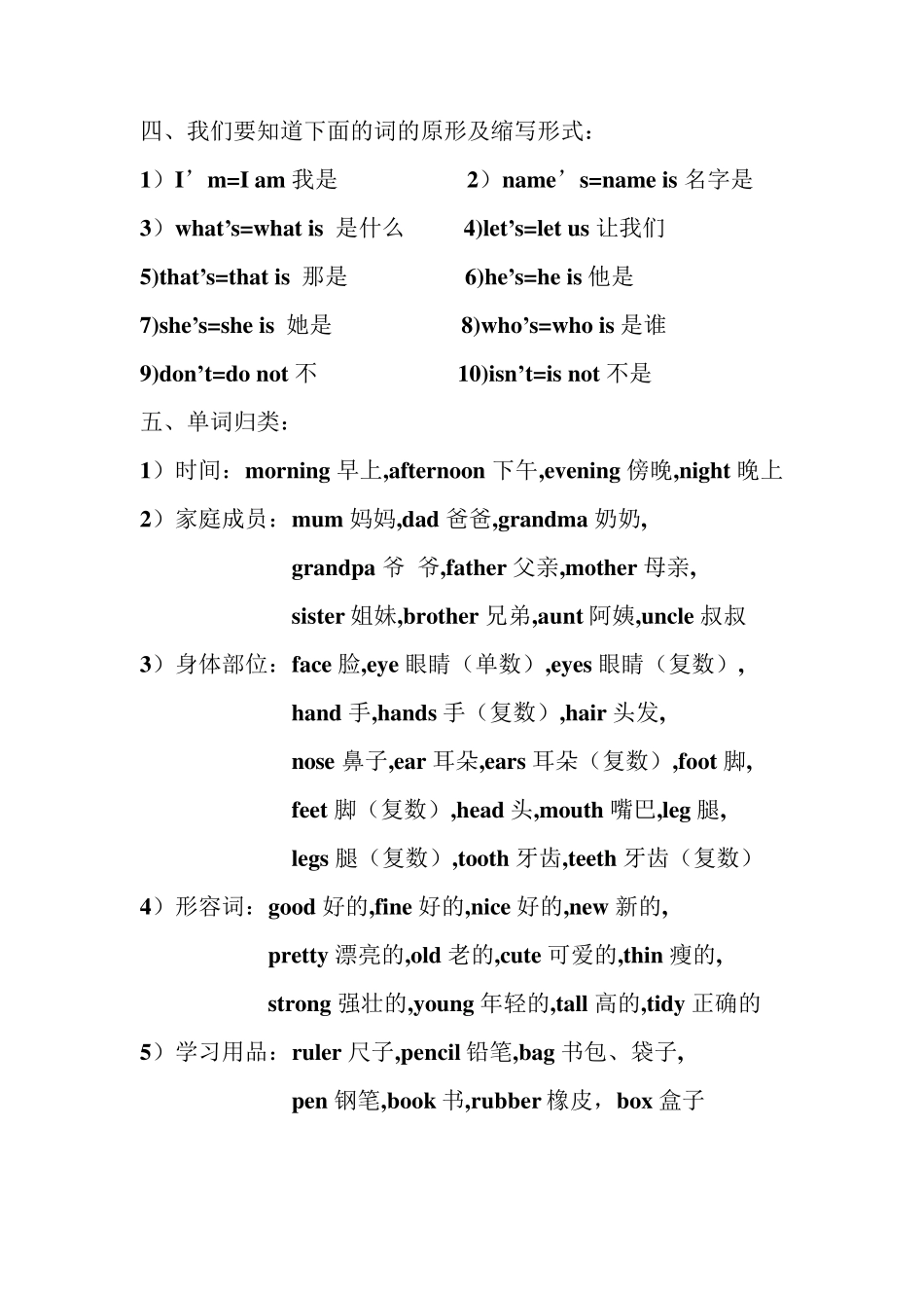三年级上册英语知识点归纳_第2页