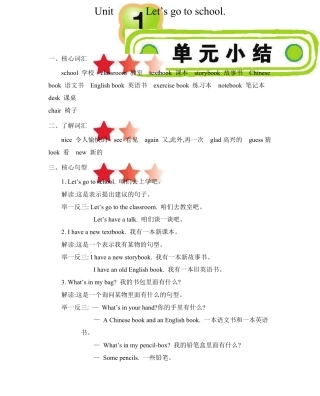 三年级下册英语人教精通版知识要点汇总