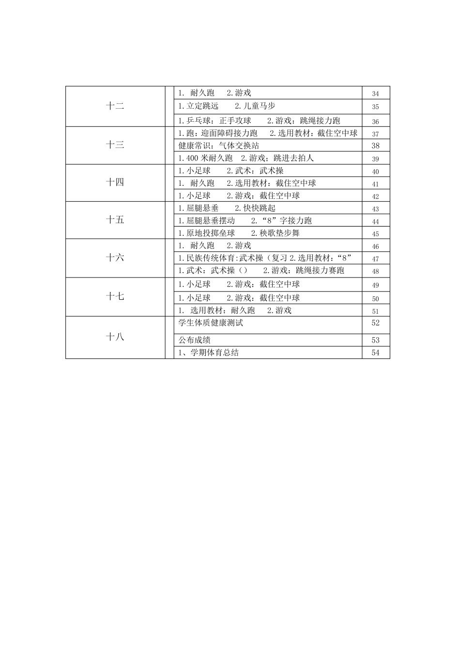 三年级体育全册教案_第3页