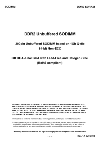 三星DDR2内存电路资料