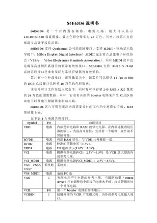 三星AMOLED驱动芯片中文版说明书
