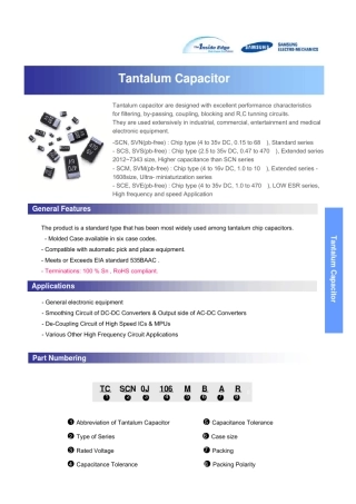 三星钽电容规格书