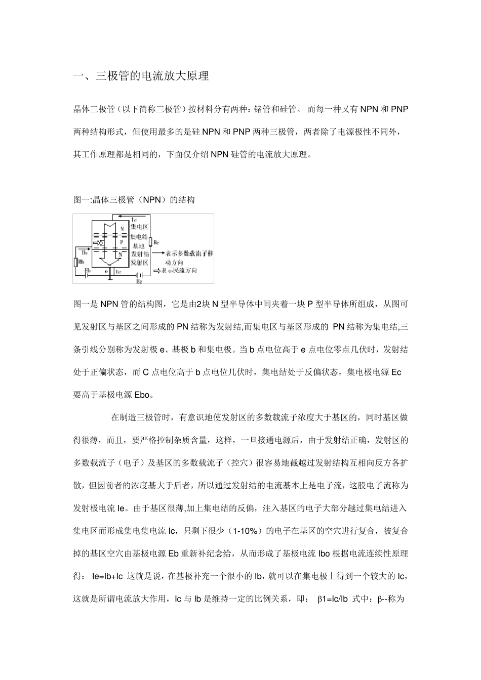 三极管放大原理(图文+形象)_第1页