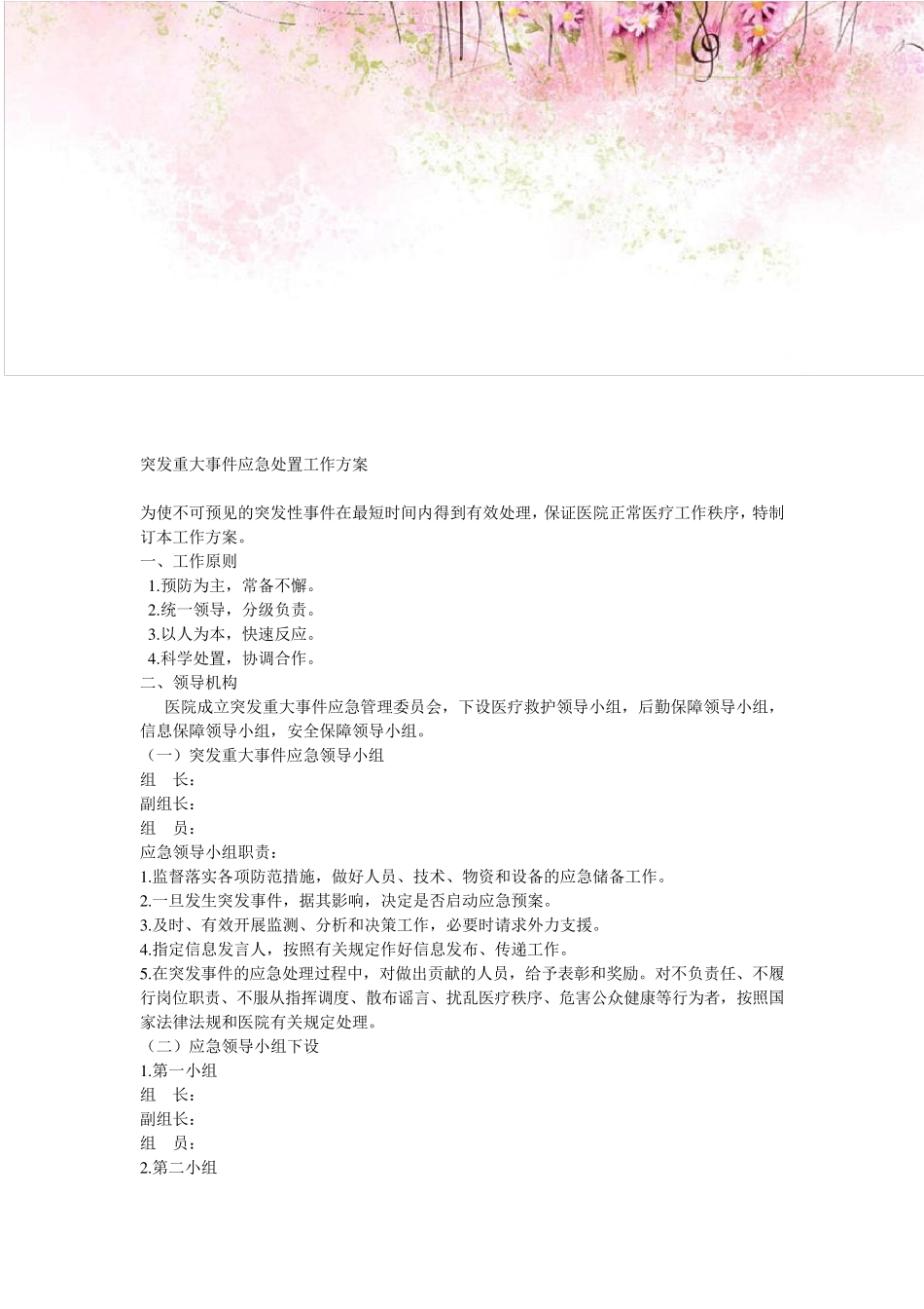 三甲医院应急预案汇编_第2页