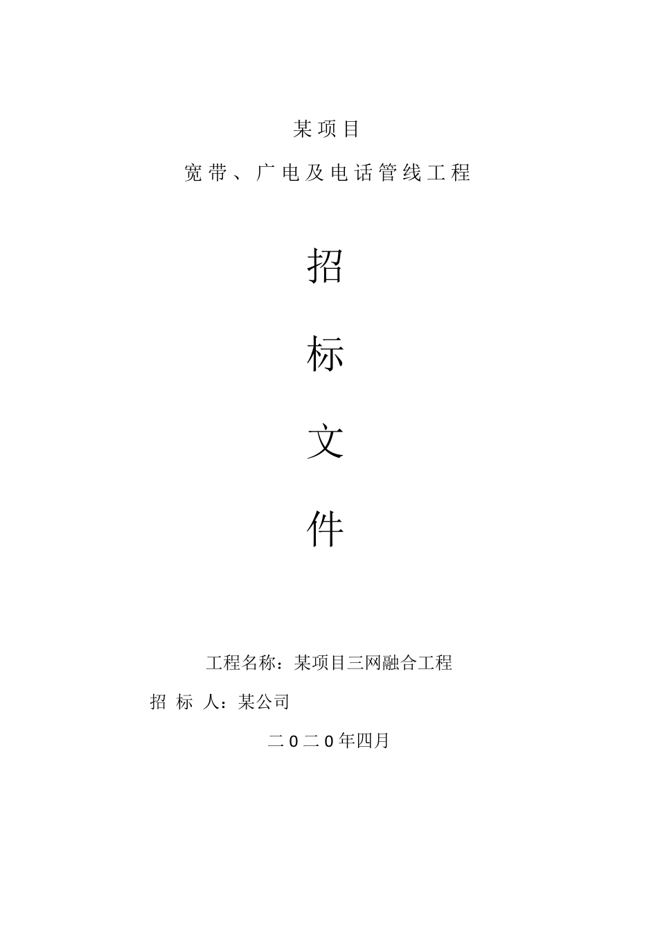 三网合一招标文件_第1页