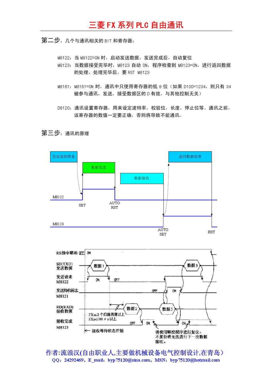 三菱FX系列PLC自由通讯学习_第3页