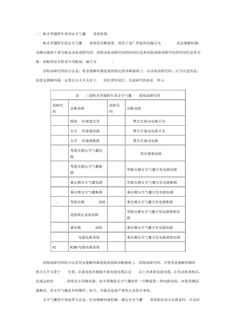 三菱车系自诊断系统大全_第3页