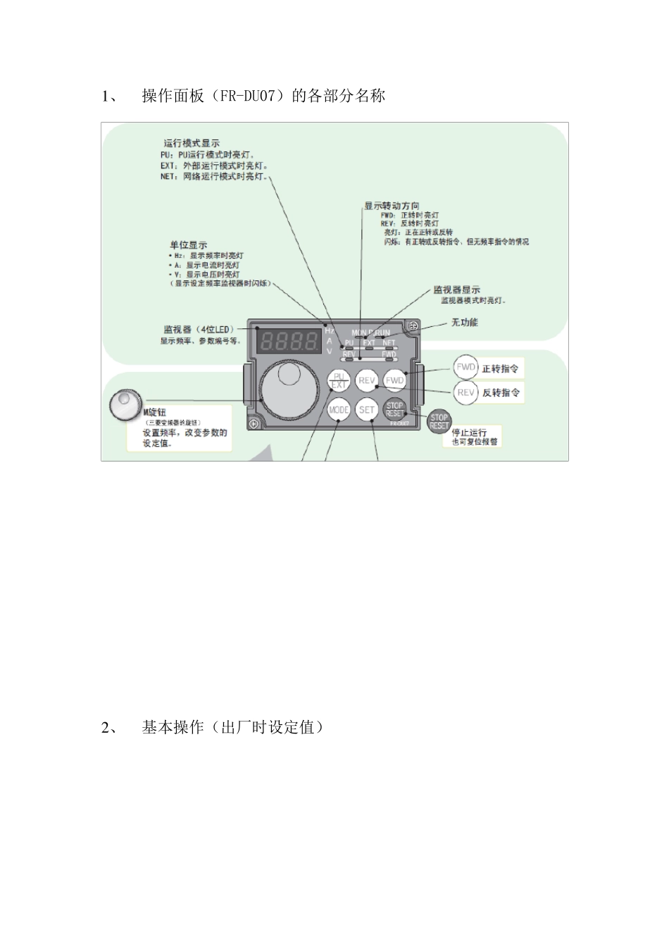 三菱通用变频器FRA700_第1页