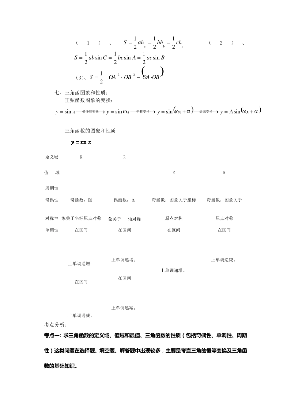 三角函数高考复习教案_第2页