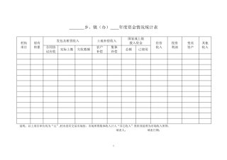 三资台帐原表样