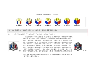 三阶魔方入门的玩法图解(层先法)
