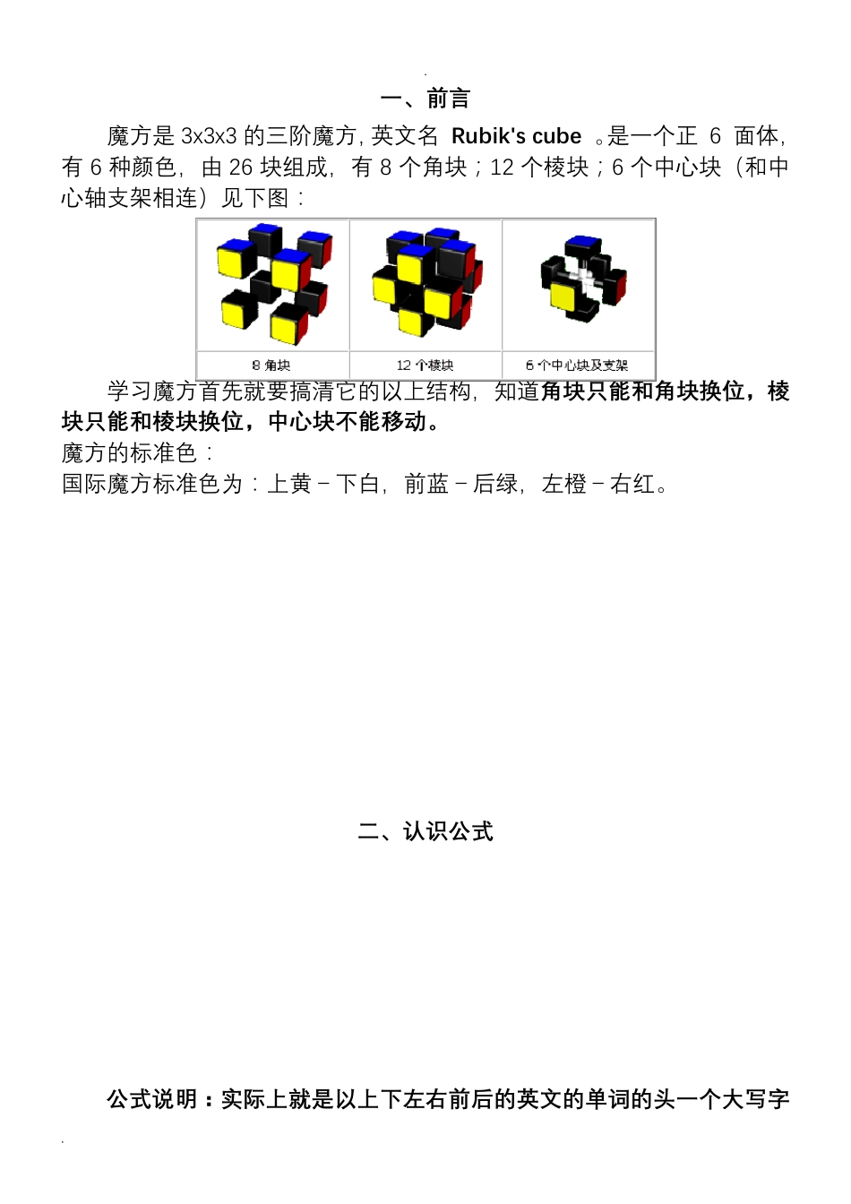 三阶魔方公式口诀图解(新手快速入门)_第2页