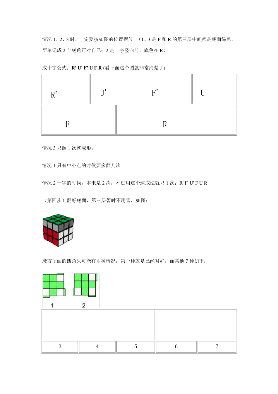 三阶魔方初级入门教程详细图解_第3页