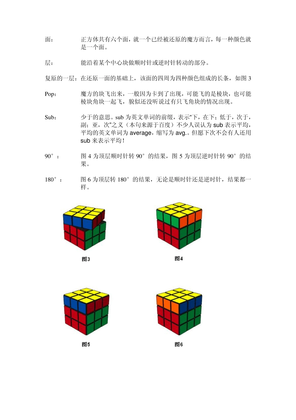 三阶魔方的各种术语及公式表示法_第2页
