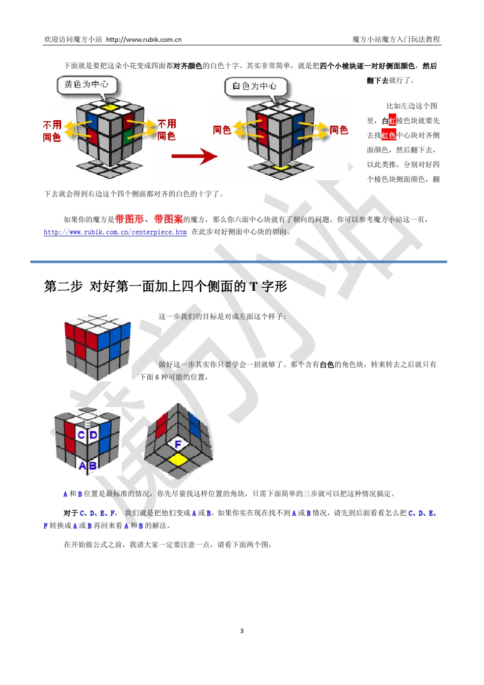 三阶魔方还原教程_第3页