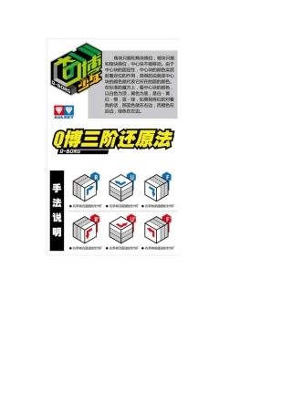 三阶魔方还原图解