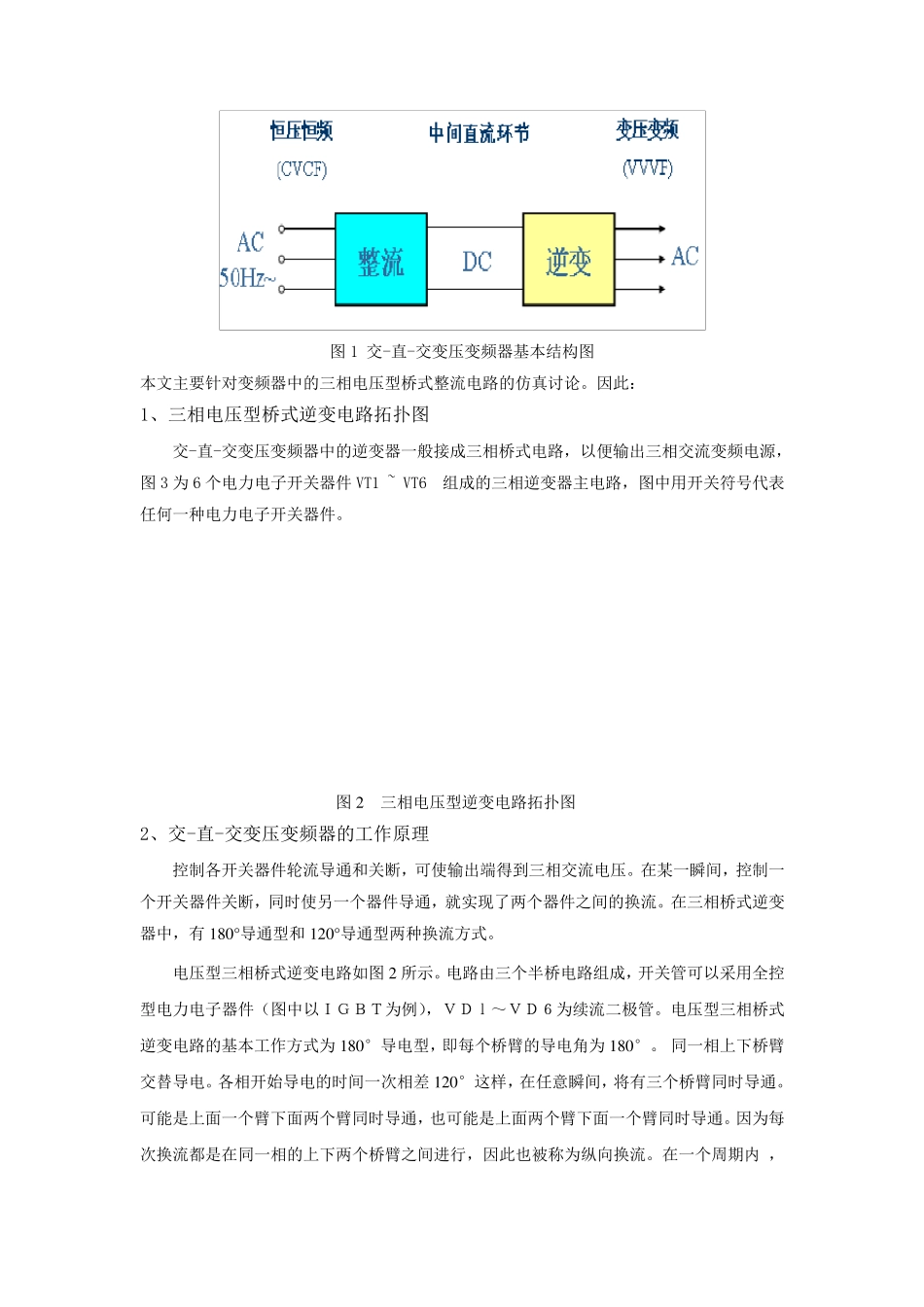 三项电压型逆变电路实验报告_第3页