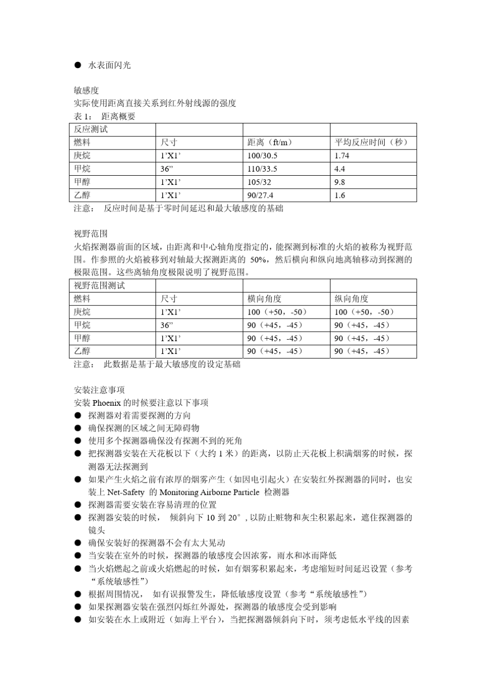 三频火焰探测器说明书_第2页